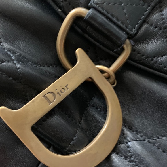 Christian Dior Cannage Leather Flap Hobo - Picture 12 of 12